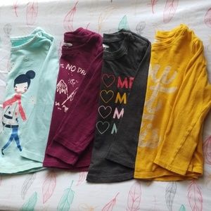 Girls long sleeve shirts bundle